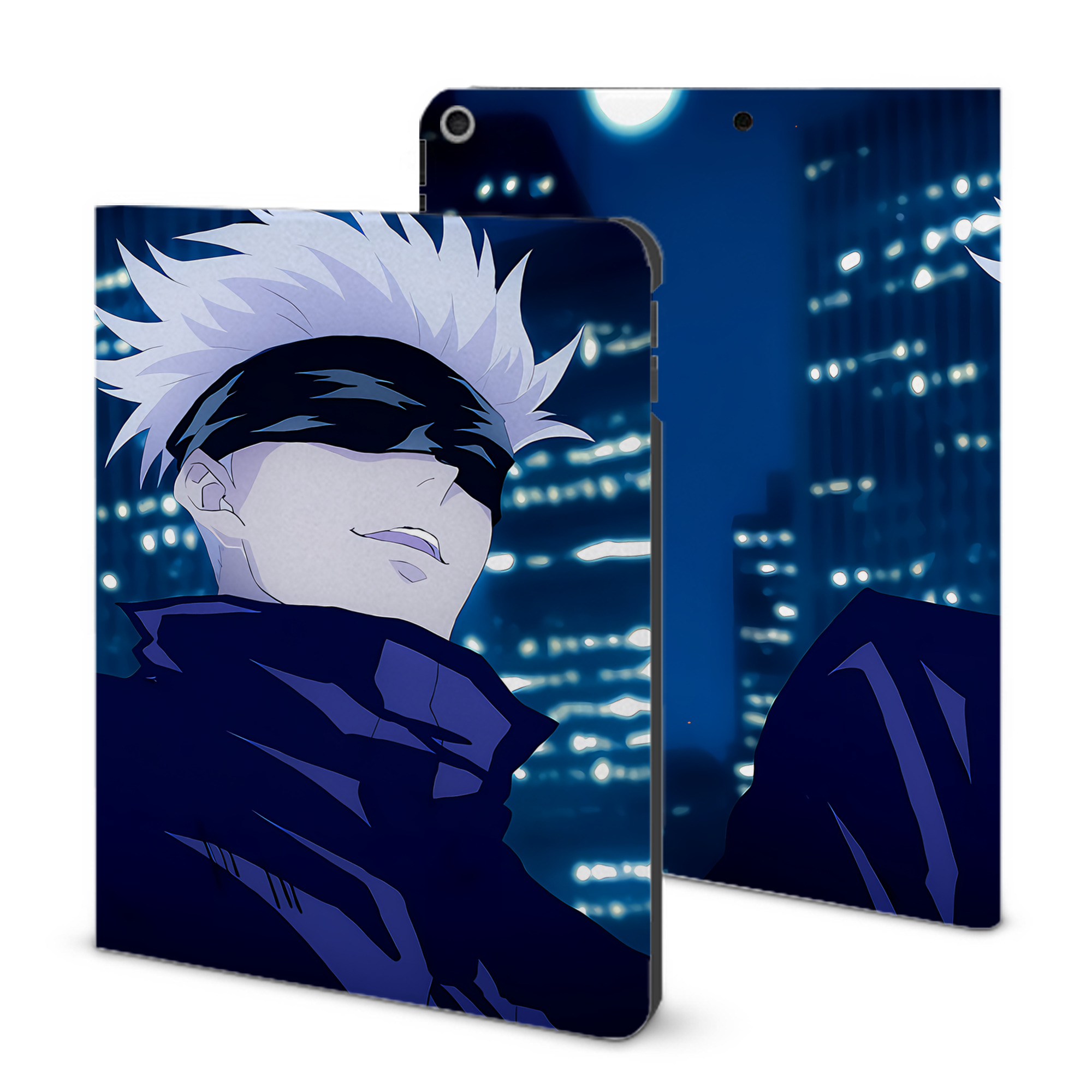 （画像用） 呪術廻戦 Jujutsu Kaisen IPad ケース ブック型 PUレザー TPU 耐衝撃 軽量 薄型 ペン収納なし 全面保護 IPad 各モデル対応